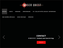 Tablet Screenshot of laserquest-cergy.com